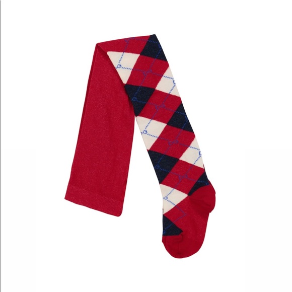 DOLCE & GABBANA KIDS Checked stretch cotton-blend tights - Picture 2 of 9